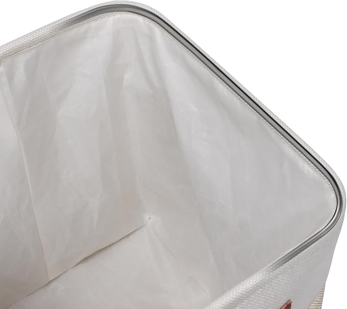 Univivi 4 PC Foldable Storage Baskets, 10.5 inch Fabric Storage Bins - Image 4