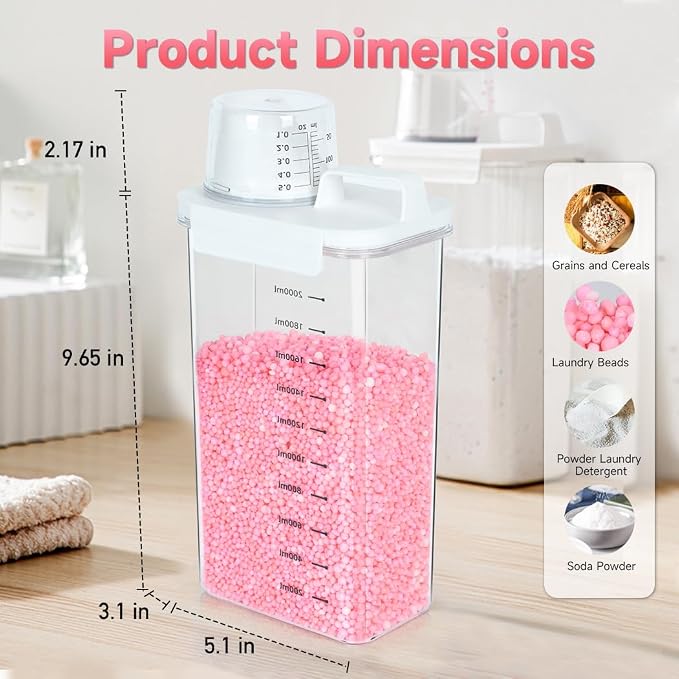 Tokokimo Laundry Powder Dispenser, Laundry Detergent Dispenser - Image 3