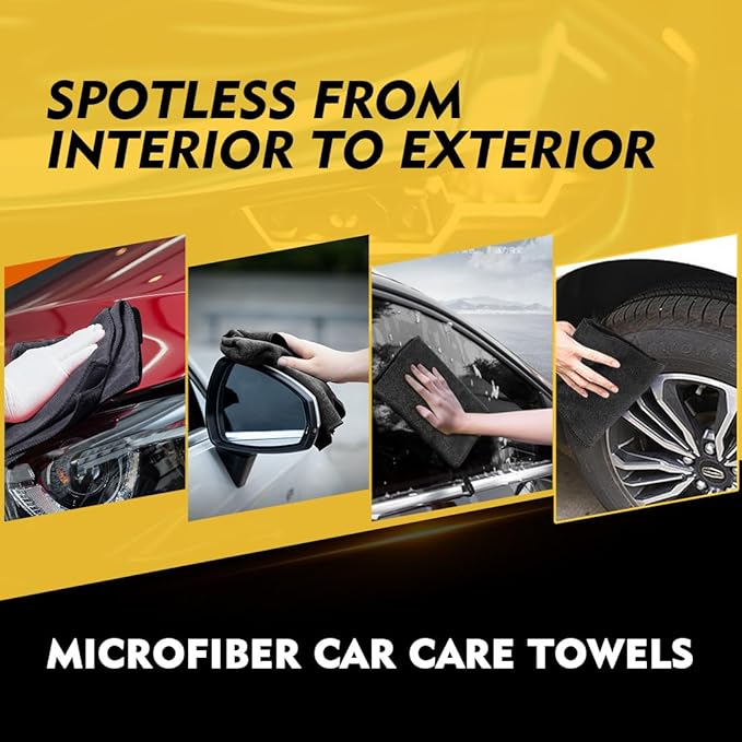 HOMEXCEL Microfiber Cleaning Cloth 20 Pack 11.5 x 11.5 inch Microfiber Towels - Image 5