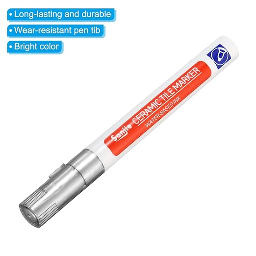PATIKIL Grout Pen, 4 Pack Silver Tile Marker Waterproof Grout Sealer Pen Tile - Image 4