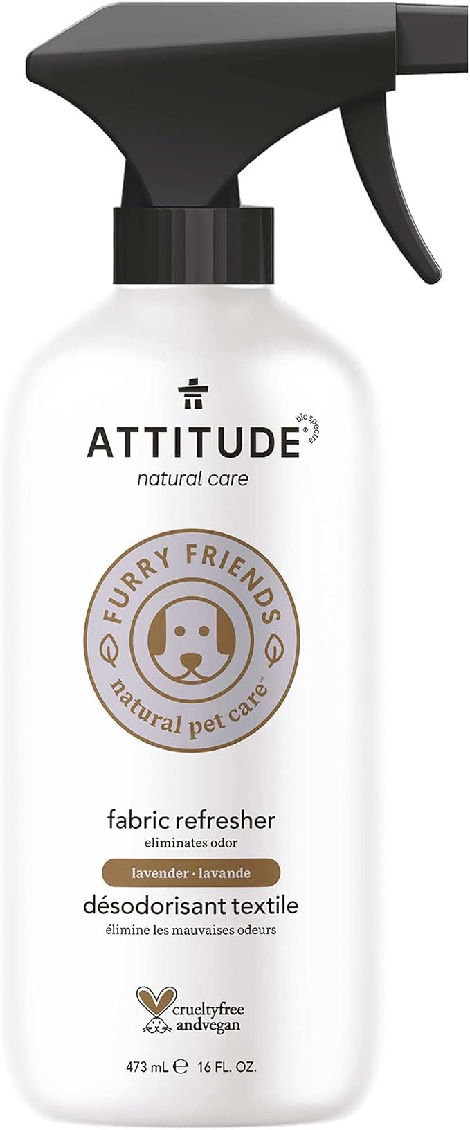 ATTITUDE Fabric Refresher for Pets, Neutralizes Odors, Plant and Mineral-Based by ATTITUDE