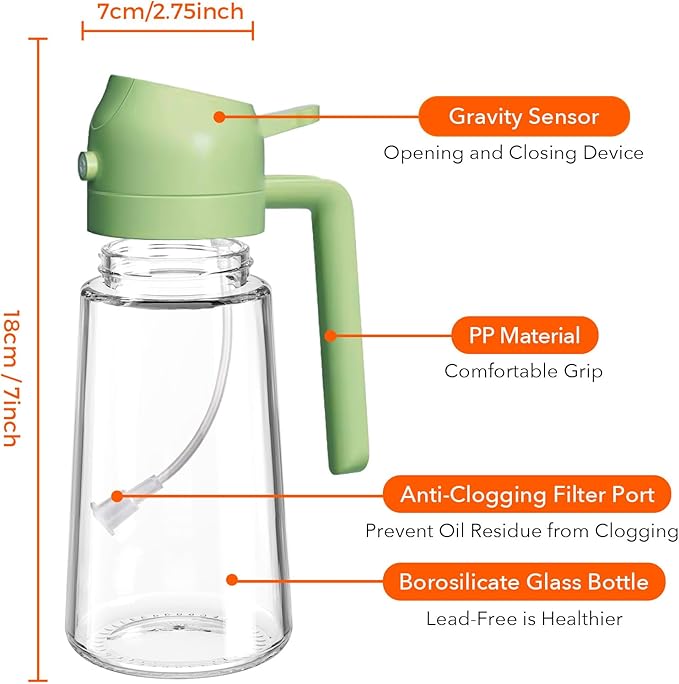YARRAMATE 2Pcs 16oz/470ml 2 in 1 Oil Sprayer - Image 8