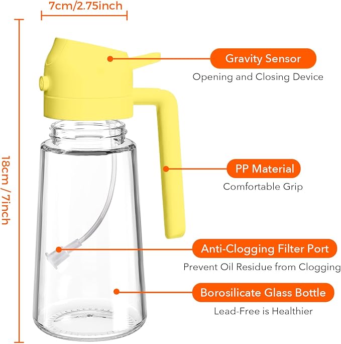 YARRAMATE 16oz/470ml Glass Olive Oil Sprayer - Image 8