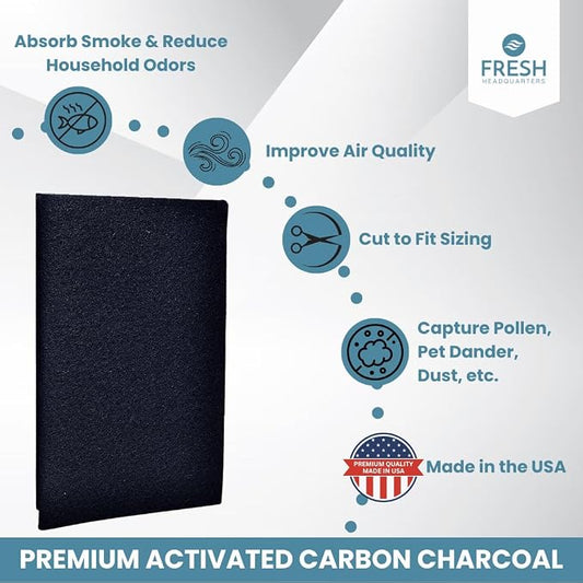 Fresh Headquarters 2Pack Cut‑to‑Fit Activated Carbon Pre‑Filter Rolls – - Image 2