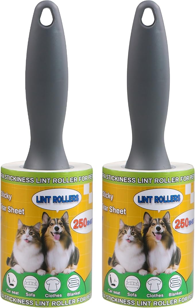 Lint Roller for Pet Hair 500 Sheets Extra Sticky Pet Hair Remover for Clothes by APORNI