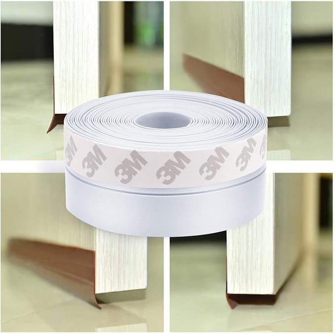 TAROSE Weather Stripping, Silicone Door Seal Strip Door, Transparent 16 Feet - Image 9