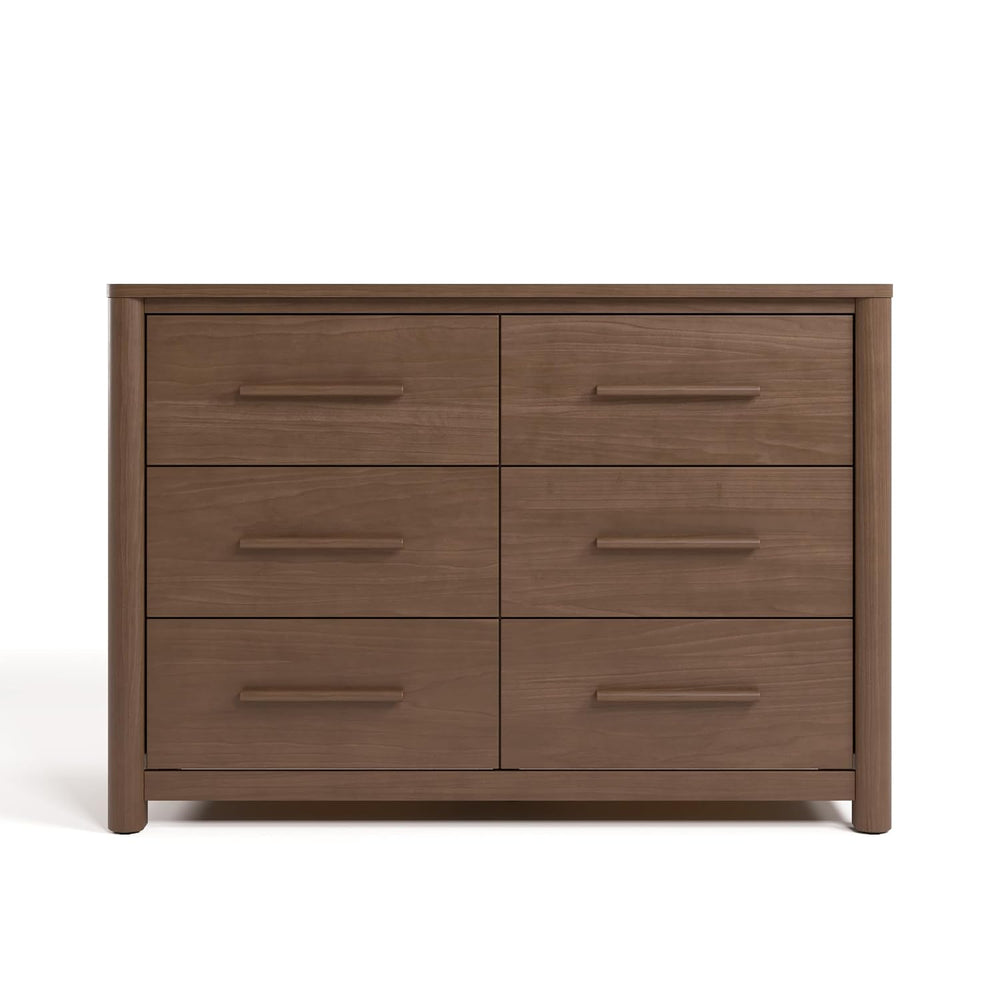 Storkcraft Malta 6 Drawer Dresser, Hazelnut