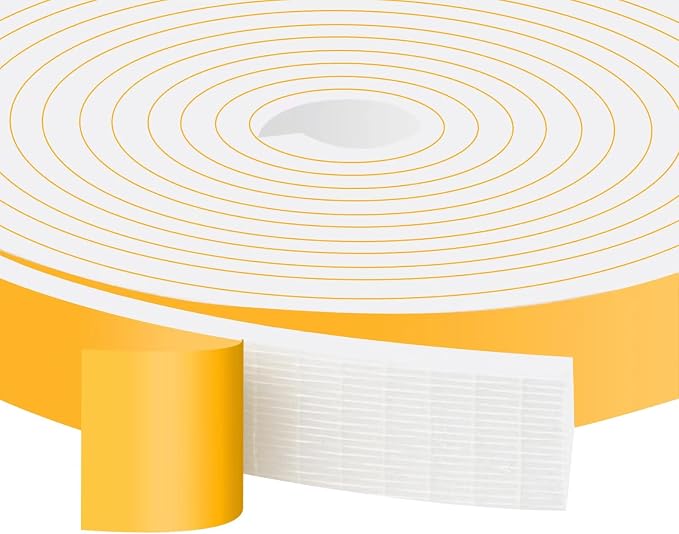 High Density Foam Weather Stripping Door Seal Strip Insulation Tape Roll by Trisiki