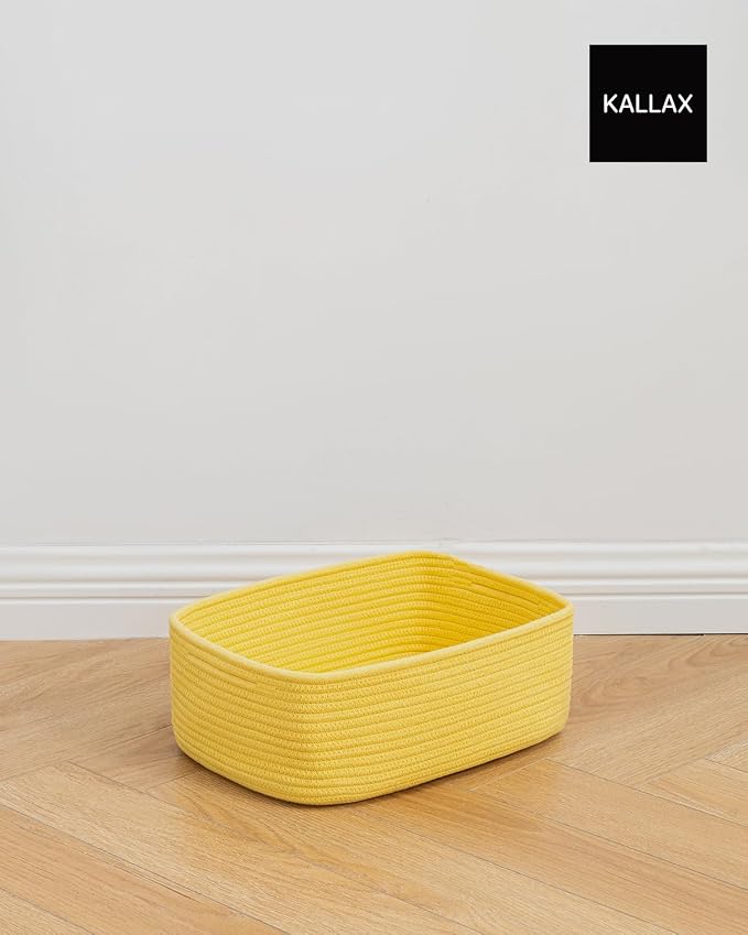 Small Woven Basket, 13.5 x 9.5 x 5 Inches, Storage Basket - Image 9