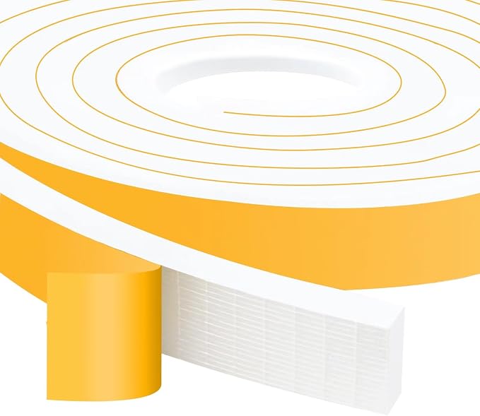 High Density Foam Weather Stripping Door Seal Strip Insulation Tape Roll by Trisiki
