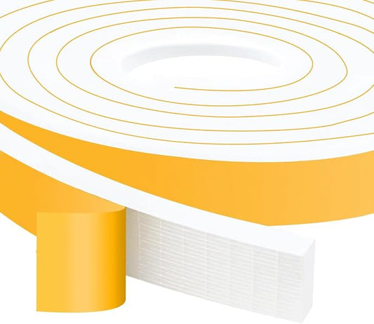 High Density Foam Weather Stripping Door Seal Strip Insulation Tape Roll by Trisiki