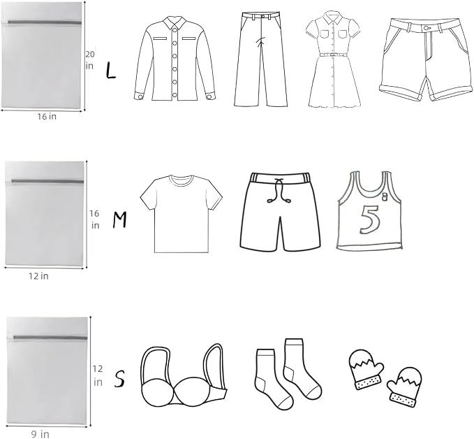 10 Pcs Lingerie Bags for Washing Delicates Mesh Laundry Bags for Washing - Image 2