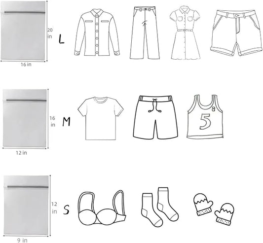 10 Pcs Lingerie Bags for Washing Delicates Mesh Laundry Bags for Washing - Image 2