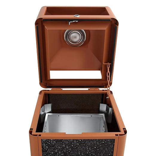 Square Waste Container with Dome Lid | Commercial Outdoor Garbage and Trash - Image 4