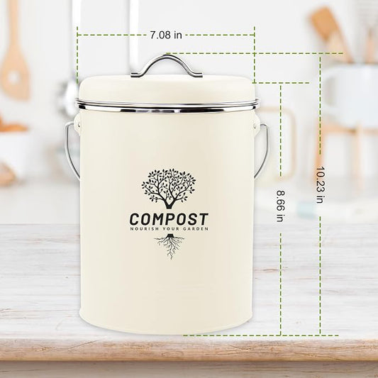 Kitchen Countertop Compost Bin, Odor Resistant Indoor Compost Bin - Image 2