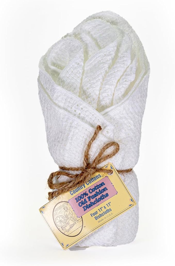 Old Fashion 100% Cotton Dishcloths by Country+Cottons