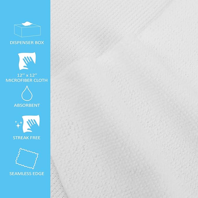 Tricol Clean Profesional Resuable Lint Free Microfiber Edgeless Cleaning Cloth - Image 2