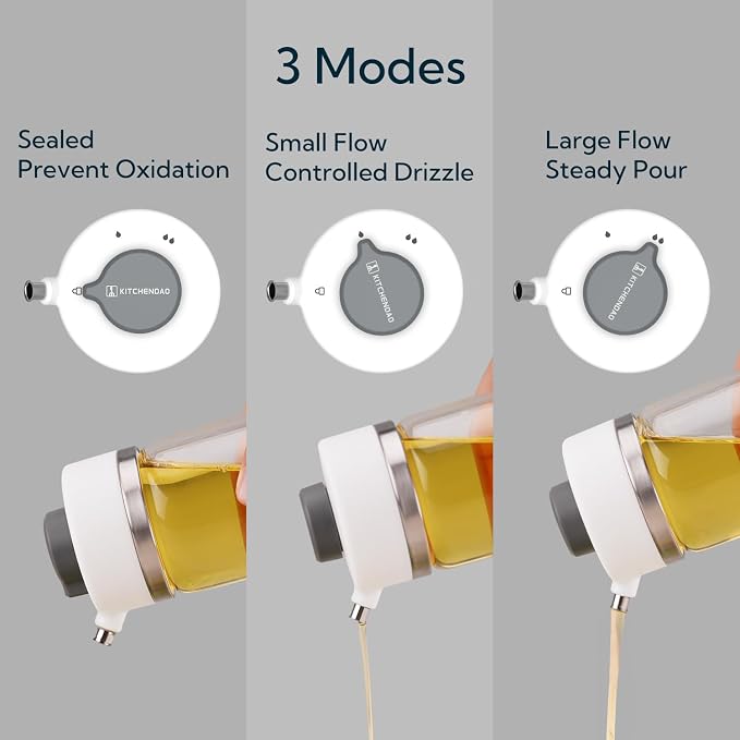 KITCHENDAO Precision Pour Glass Oil Dispenser 2-Piece Set - Image 2