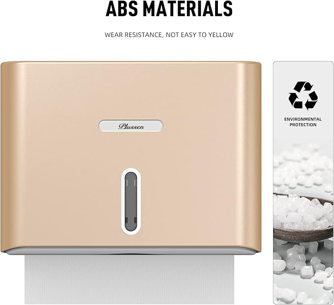 Paper Towel Dispenser Wall Mount, Adhesive No Drilling Multifold Trifold C Fold - Image 2