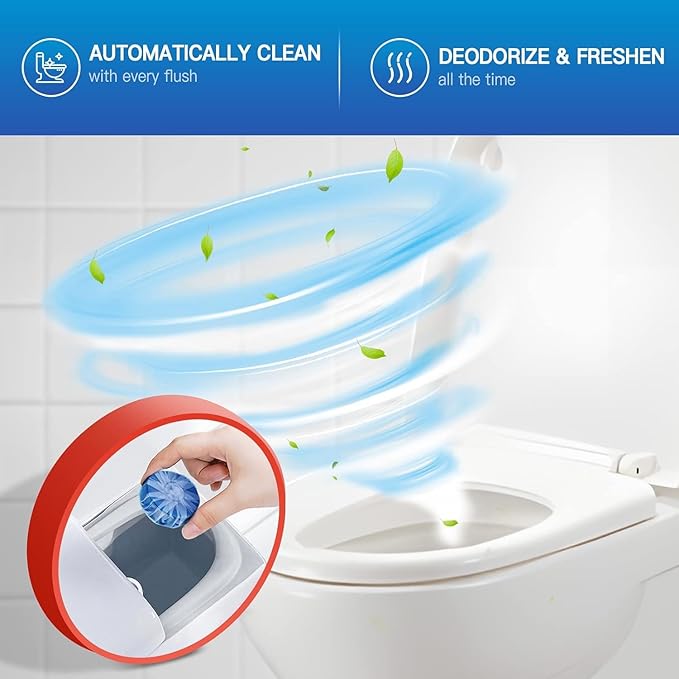 Vacplus Automatic Toilet Bowl Cleaner Tablets, Bathroom Toilet Tank Cleaner - Image 3