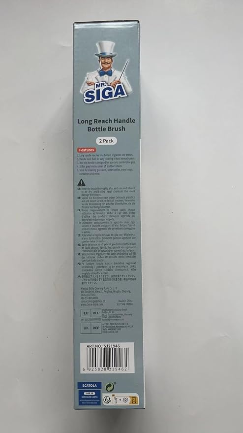 MR.SIGA Long Handle Bottle Brush, Flexible Scrub Brush - Image 8