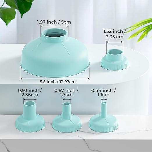Wide Mouth Kitchen Funnel, Food Grade Plastic Cooking Canning Funnel - Image 9