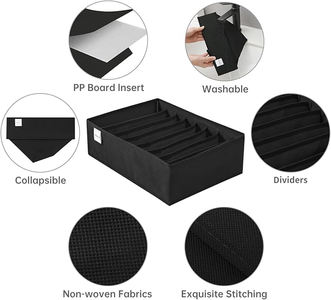 4 Packs T-shirt Drawer Organizers - Image 4