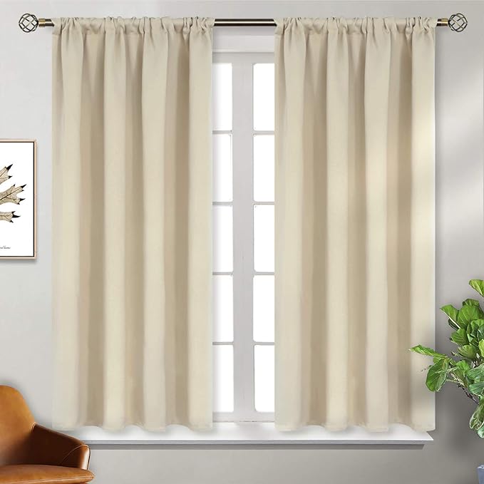 BGment Rod Pocket Blackout Curtains 54 Inches Length by BGment