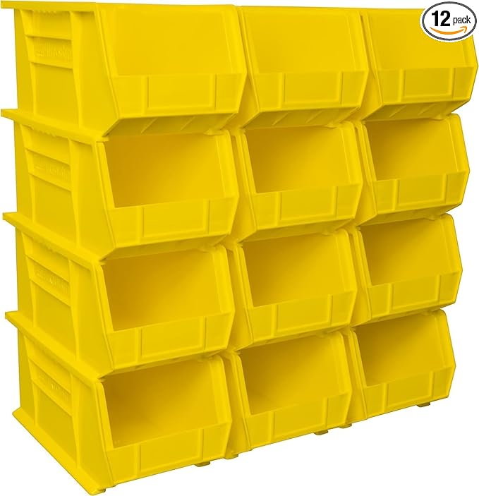 Akro-Mils 30240 AkroBins Plastic Storage Bins, Space-Saving Stackable Bins by Akro-Mils