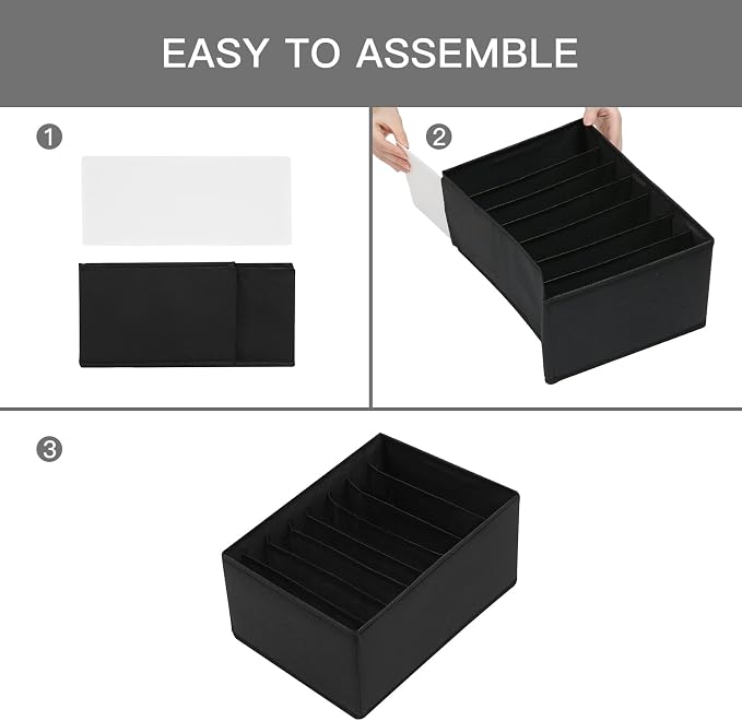 Qozary 4 Pack Drawer Organizers - Image 4