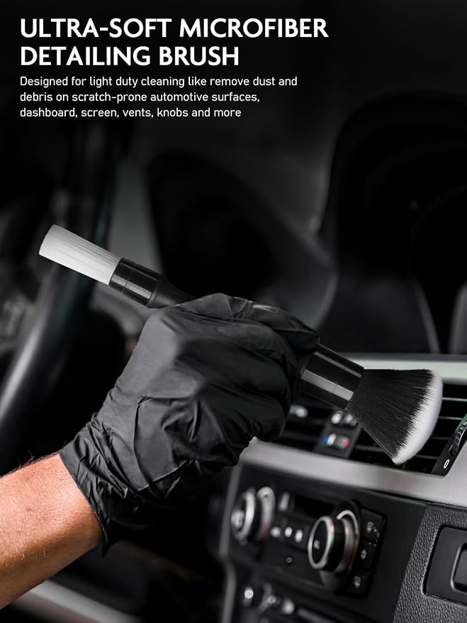 Fantasticlean 9PCS Car Interior Detailing Set, Microfiber Cloth & Applicator - Image 7