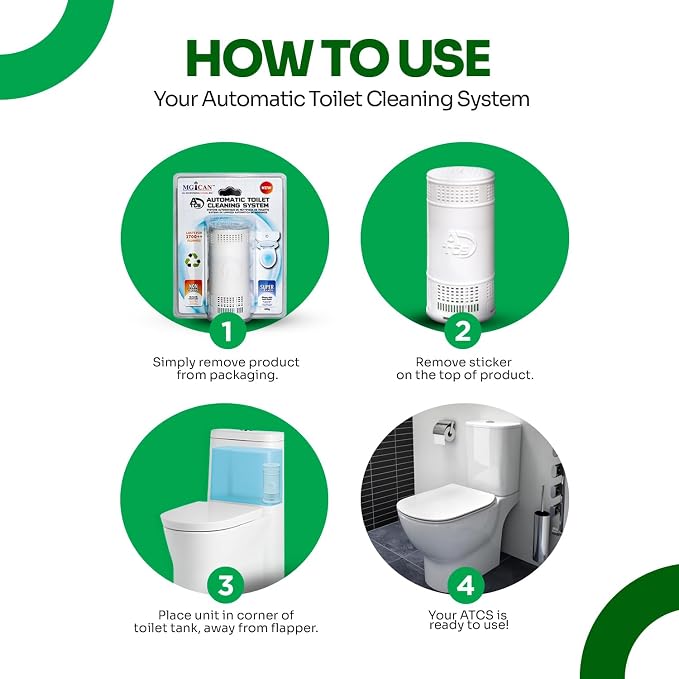 MGICAN Patented Automatic Toilet Cleaning System | Non-Toxic | Bleach Free & - Image 6