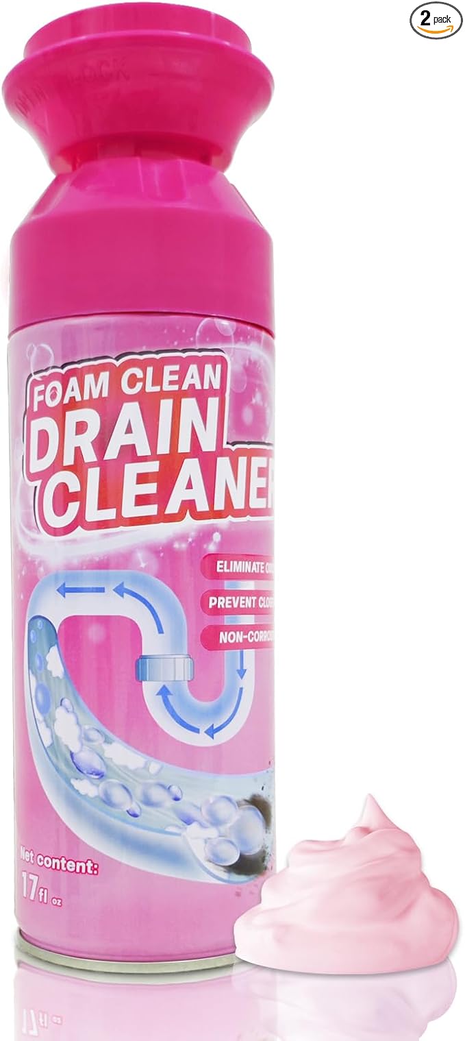 Foam Drain Cleaner, Drain Sink Cleaner and Deodorizer, Clog Remover by Unknown