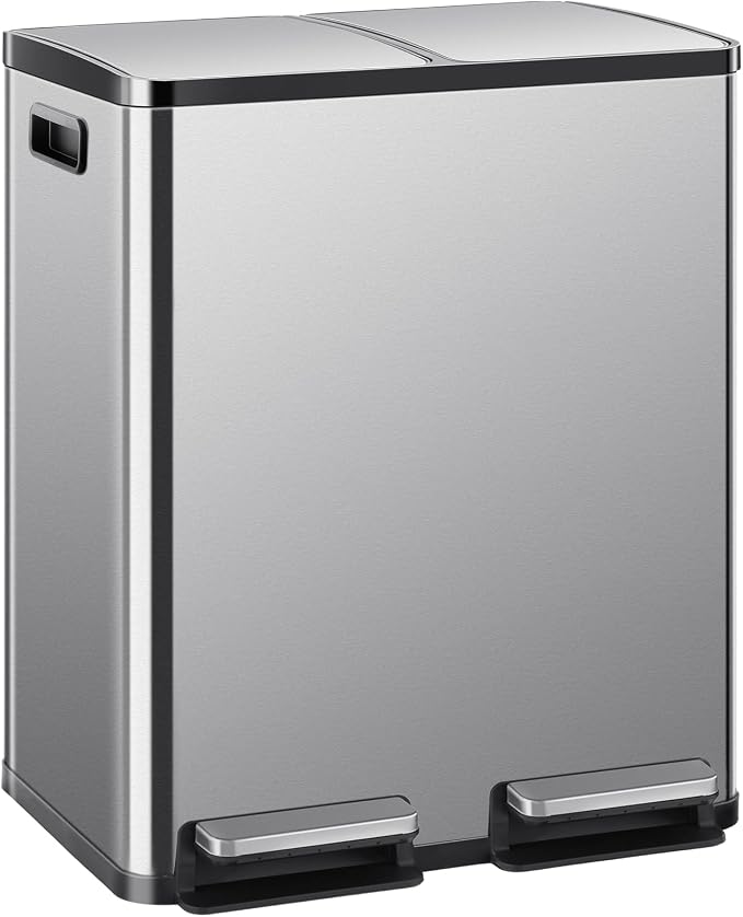 DUMOS Kitchen Trash Can, 2×8-Gallon Garbage Can by DumosLifestyle