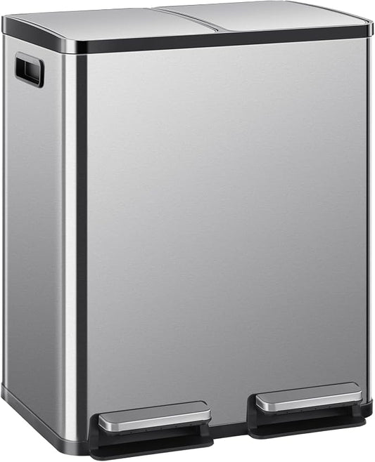 DUMOS Kitchen Trash Can, 2×8-Gallon Garbage Can by DumosLifestyle