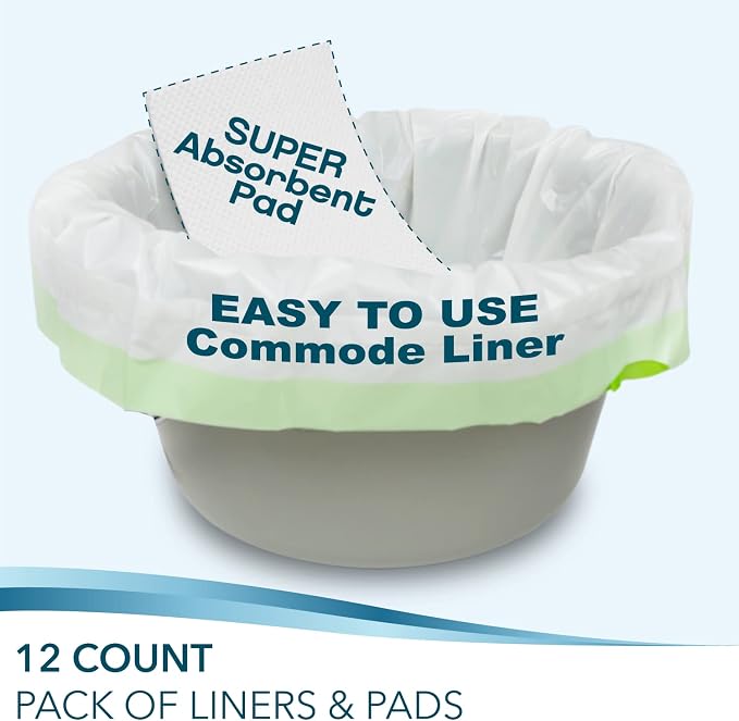 Disposable Bedside Commode Liners and Pads - Image 3