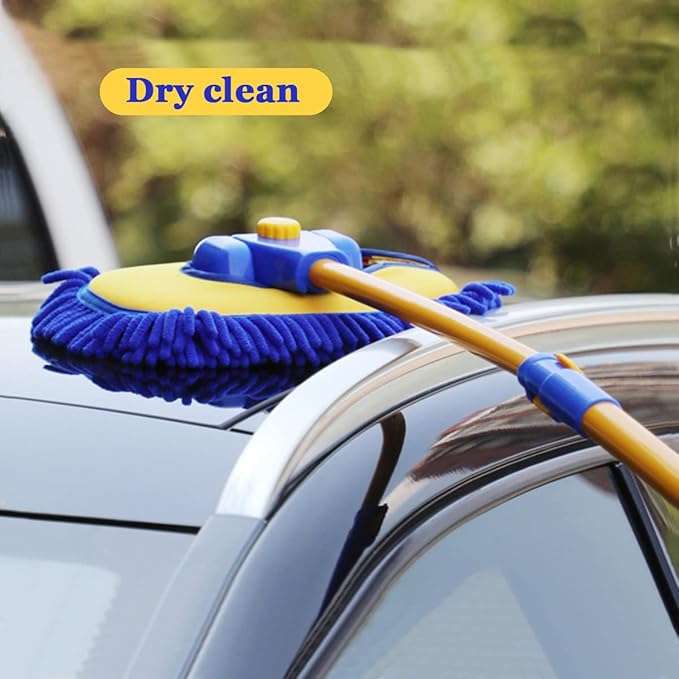 Car Wash Brush with Long Handle, Microfiber Towels Car Wash Kit Cleaning - Image 5