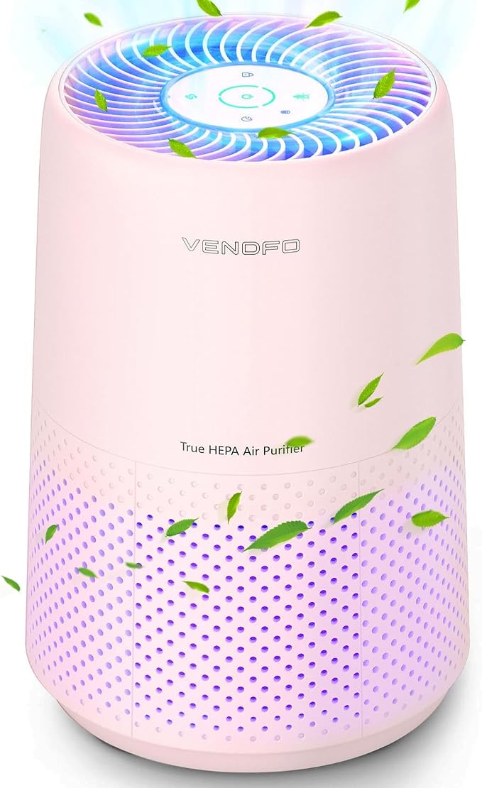 Air Purifiers for Bedroom, H13 HEPA Air Purifiers by VENDFO