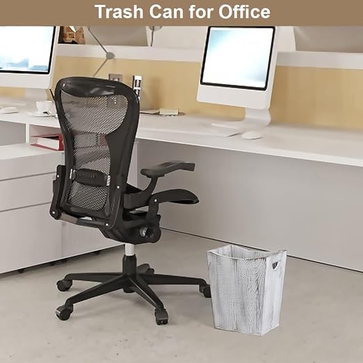 SEHERTIWY Wood Trash Can, Farmhouse Wastebasket Bin - Image 3