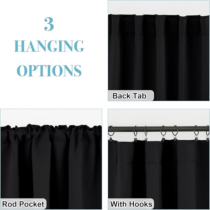 RYB HOME Blackout Curtains Pair - Image 6