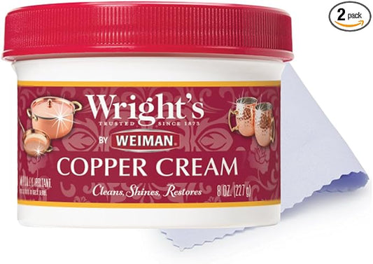 Wright's by Weiman Cream Copper and Brass Cleaner by Wrights