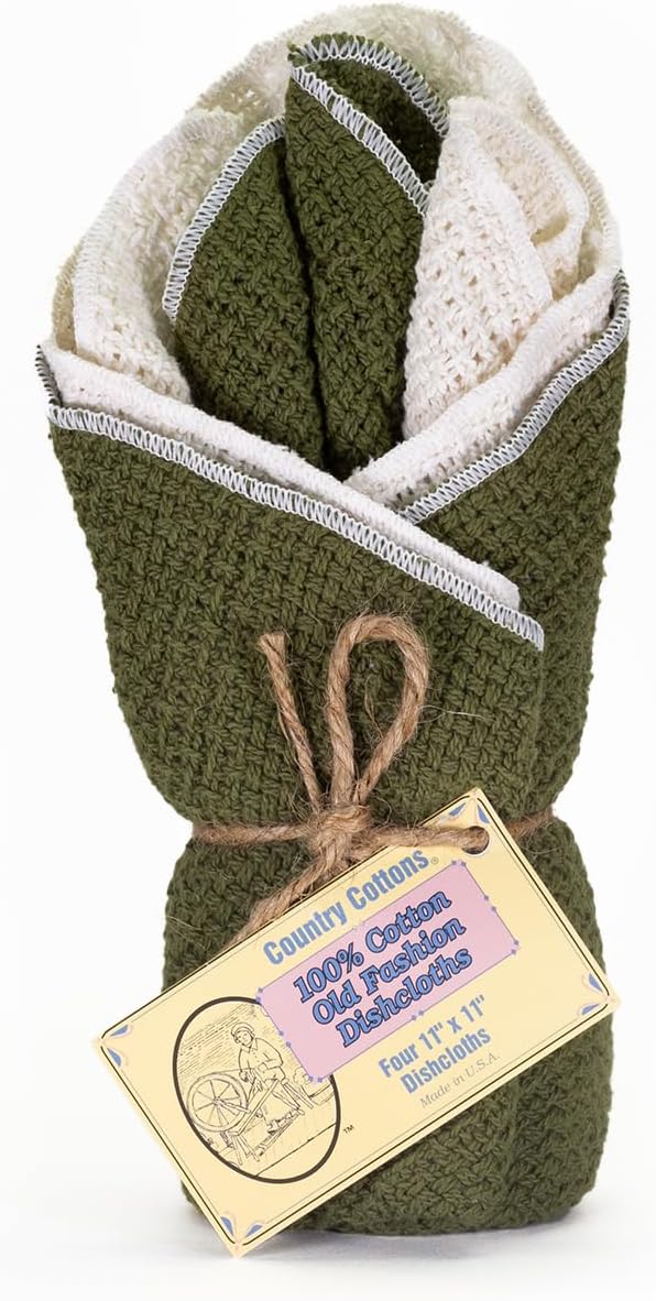 Old Fashion 100% Cotton Dishcloths by Country+Cottons