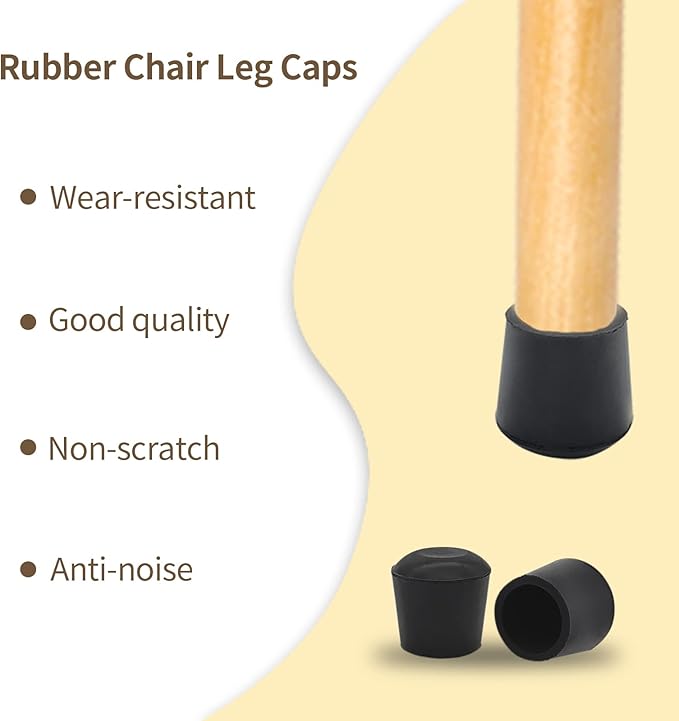 Flyshop Furniture Table Covers, Non-Slip Heavy Duty Rubber Leg Tips, Chair Leg - Image 5