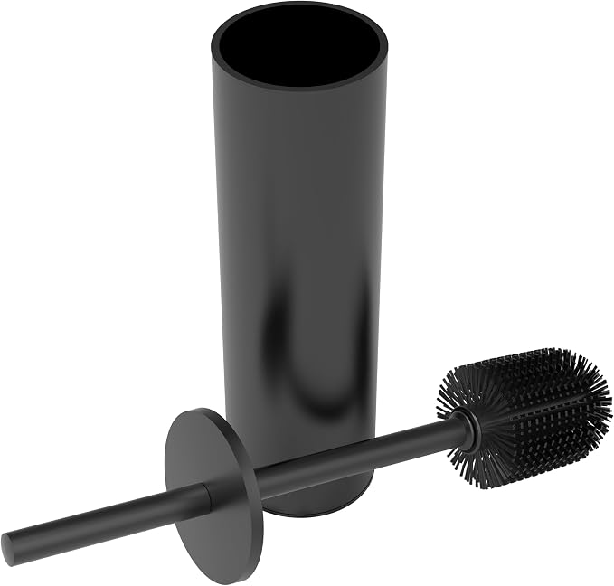 Toilet Brush and Holder Set, Stainless Steel Toilet Bowl Brush by WZKALY