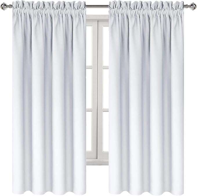DWCN White Room Darkening Blackout Curtains - Image 9