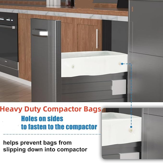 20pcs 15Gallon W10165294RB Trash Compactor Bags, - Image 6