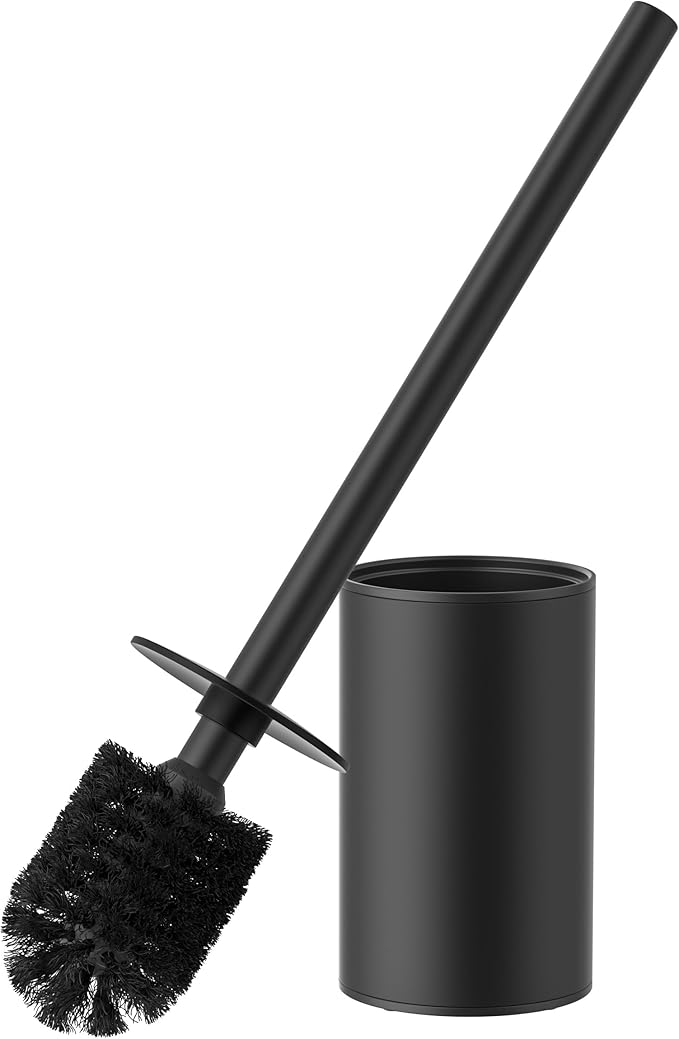 FORIOUS Toilet Brush and Holder Set, 304 Stainless Steel Heavy Duty Base and by FORIOUS
