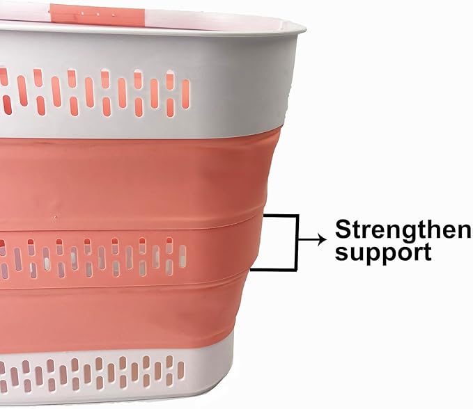 SAMMART 40L Collapsible Plastic Laundry Basket - Image 5