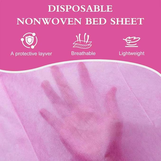100 Pack Disposable Bed Sheets – 31.5 x 71 in Waterproof Non-woven Sheets - Image 5
