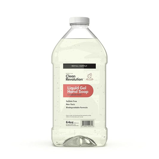 Clean Revolution Liquid Gel Hand Soap, Silky Rich Liquid, Quick Lather by CleanRevolution